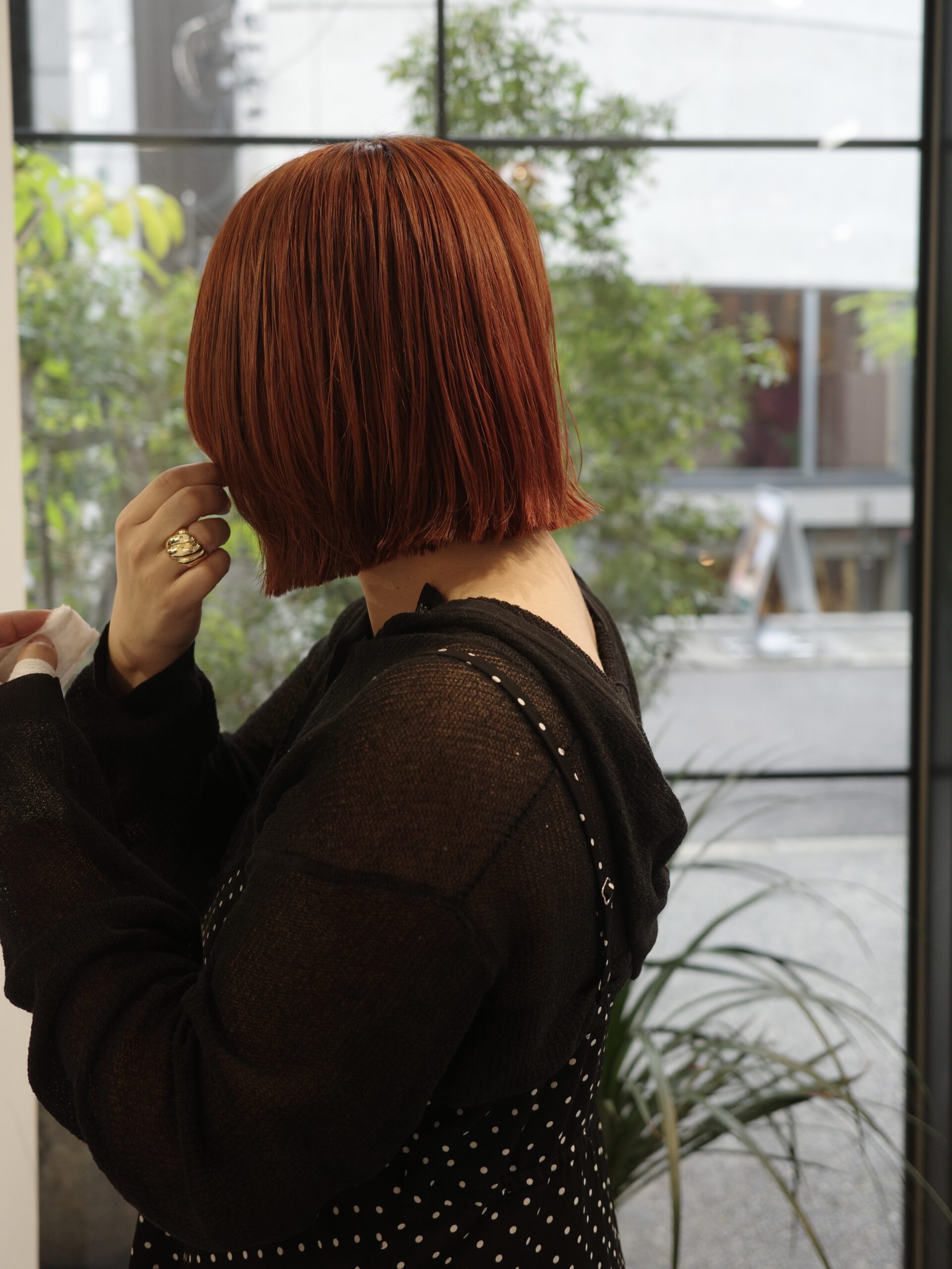 orange brown × ぱつっとbob