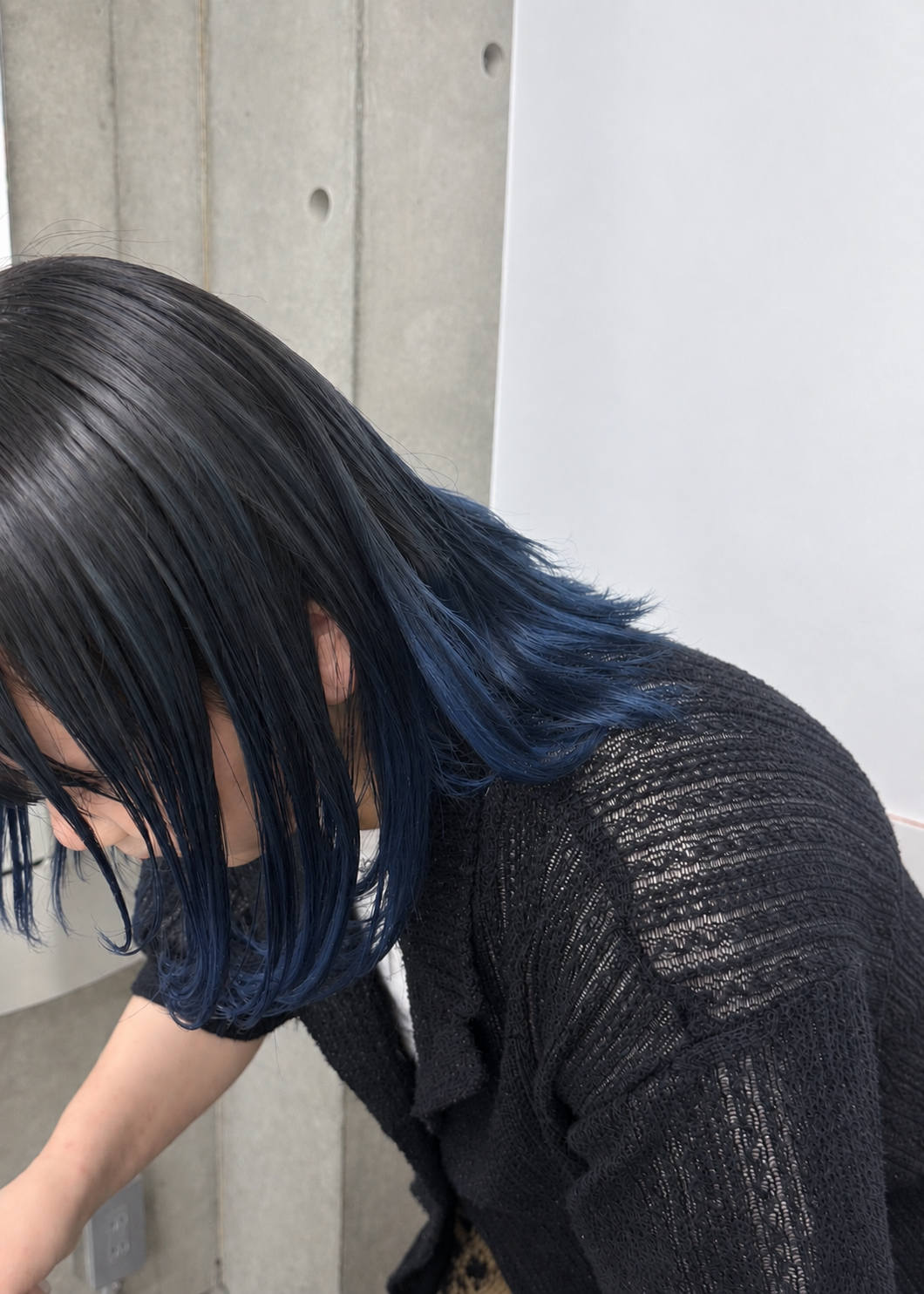 dark blue  × black🫐🐈‍⬛