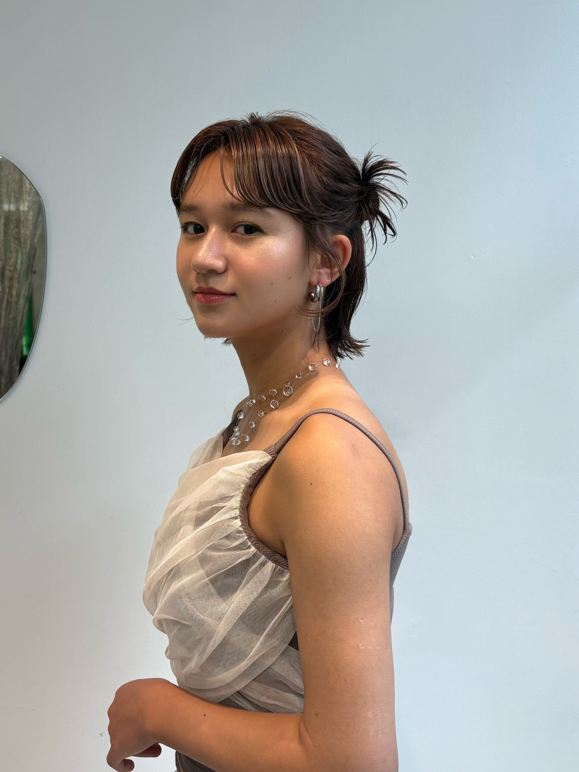 ハーフアップヘアアレンジ