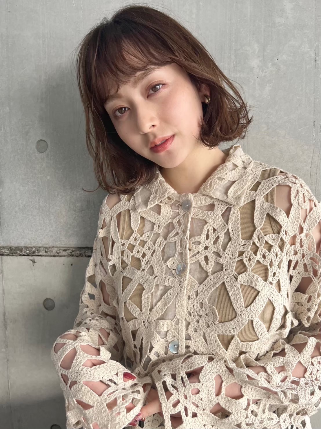 柔らかロブ×ウェーブで叶えるナチュラル美人