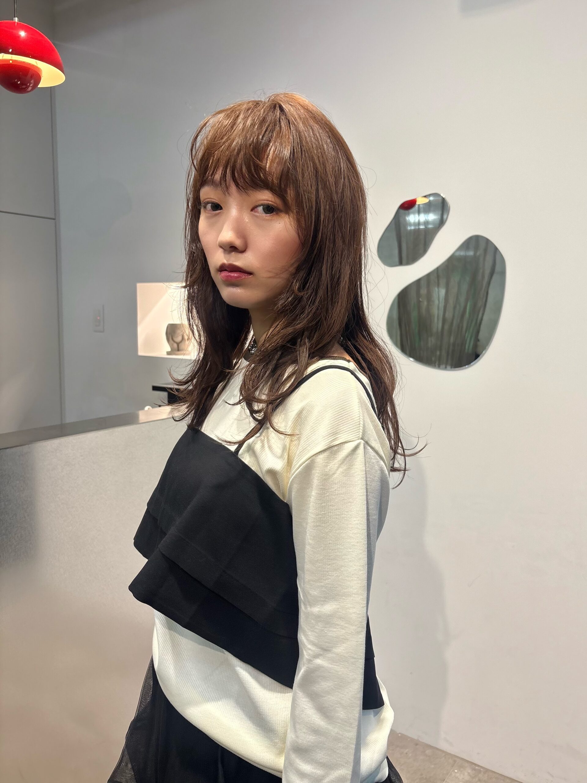 ミディアムレイヤーゆるふわレイヤースタイル